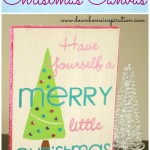 Adorable DIY Christmas Canvas