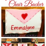 Pottery Barn Inspired Valentine Chair Backer