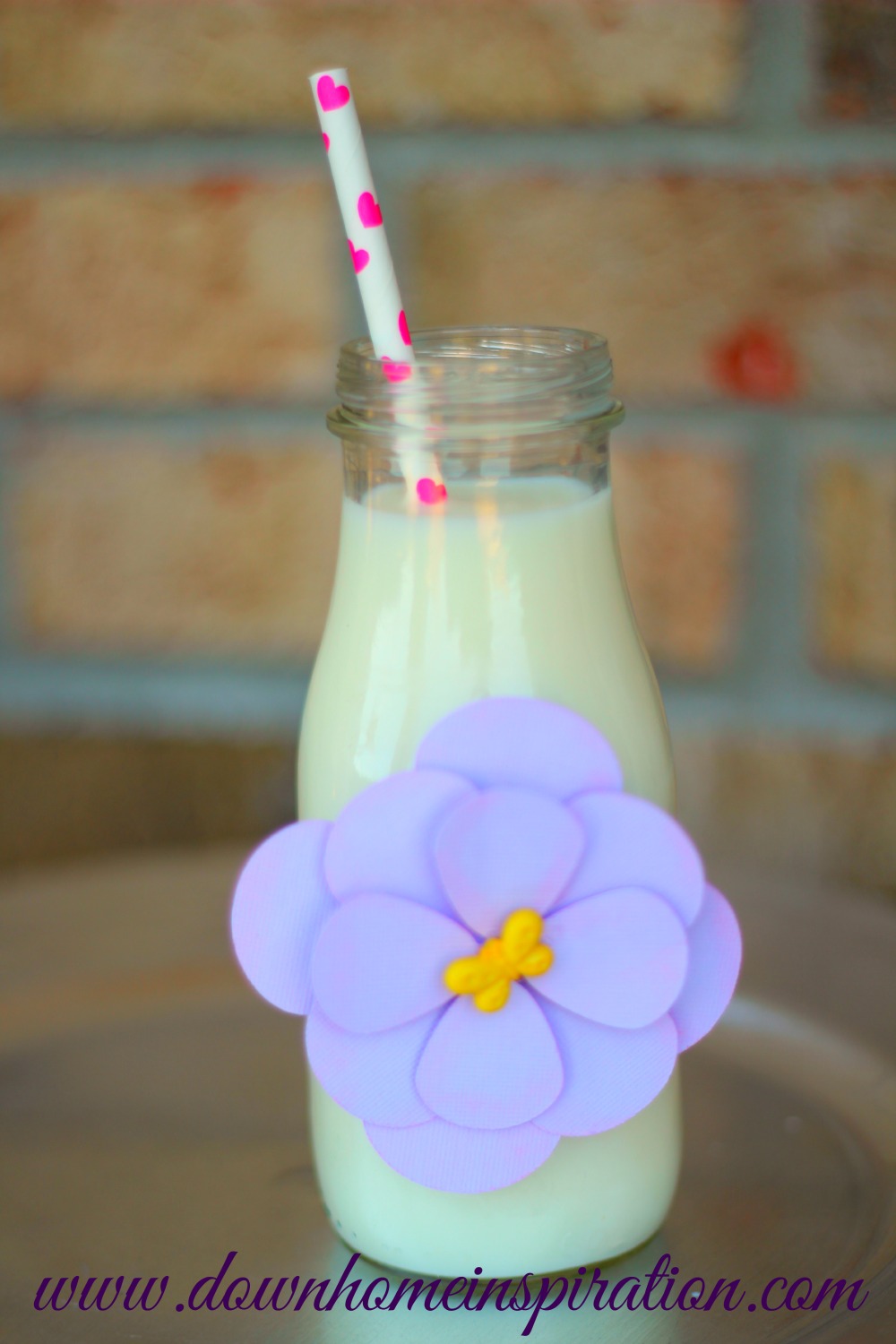 DIY Glass Milk Bottles