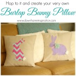 Hop to it and Create Your Very Own Burlap Bunny Pillows