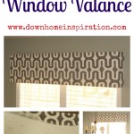 $10 and 10 Minute DIY Window Valance