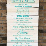 Family Rules Sign and Decal Giveaway!