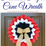 Patriotic Paper Cone Wreath