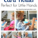 Make Card Games Easier with a DIY Card Holder That is Perfect for Little Hands