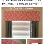 Renter Friendly, No Holes, No Damage $10 and 10 Minute DIY Window Valance