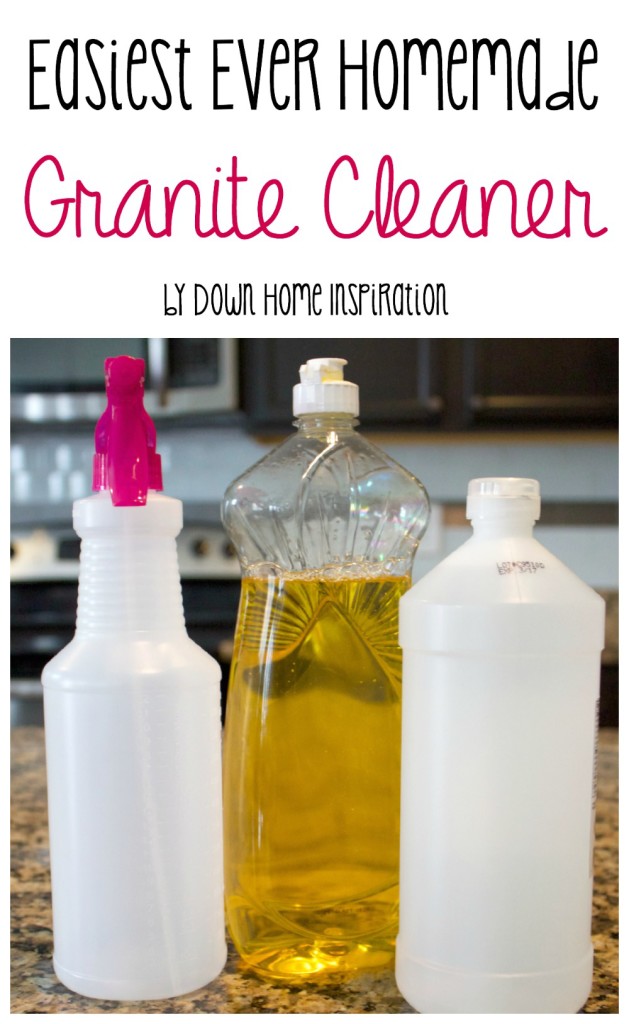 Easiest Ever Homemade Granite Cleaner Down Home Inspiration