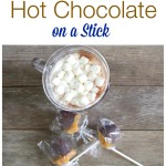 Sea Salt and Caramel Hot Chocolate on a Stick