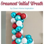 DIY Ornament Initial Wreath