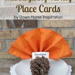 Easy and Adorable Thanksgiving Turkey Place Cards