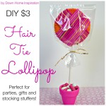 DIY Hair Tie Lollipop