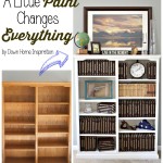 A Little Paint Changes Everything – The Story of my Upcycled, Hand me Down Painted Bookcase