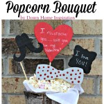 Wood Sign Valentine’s Popcorn “Bouquet”