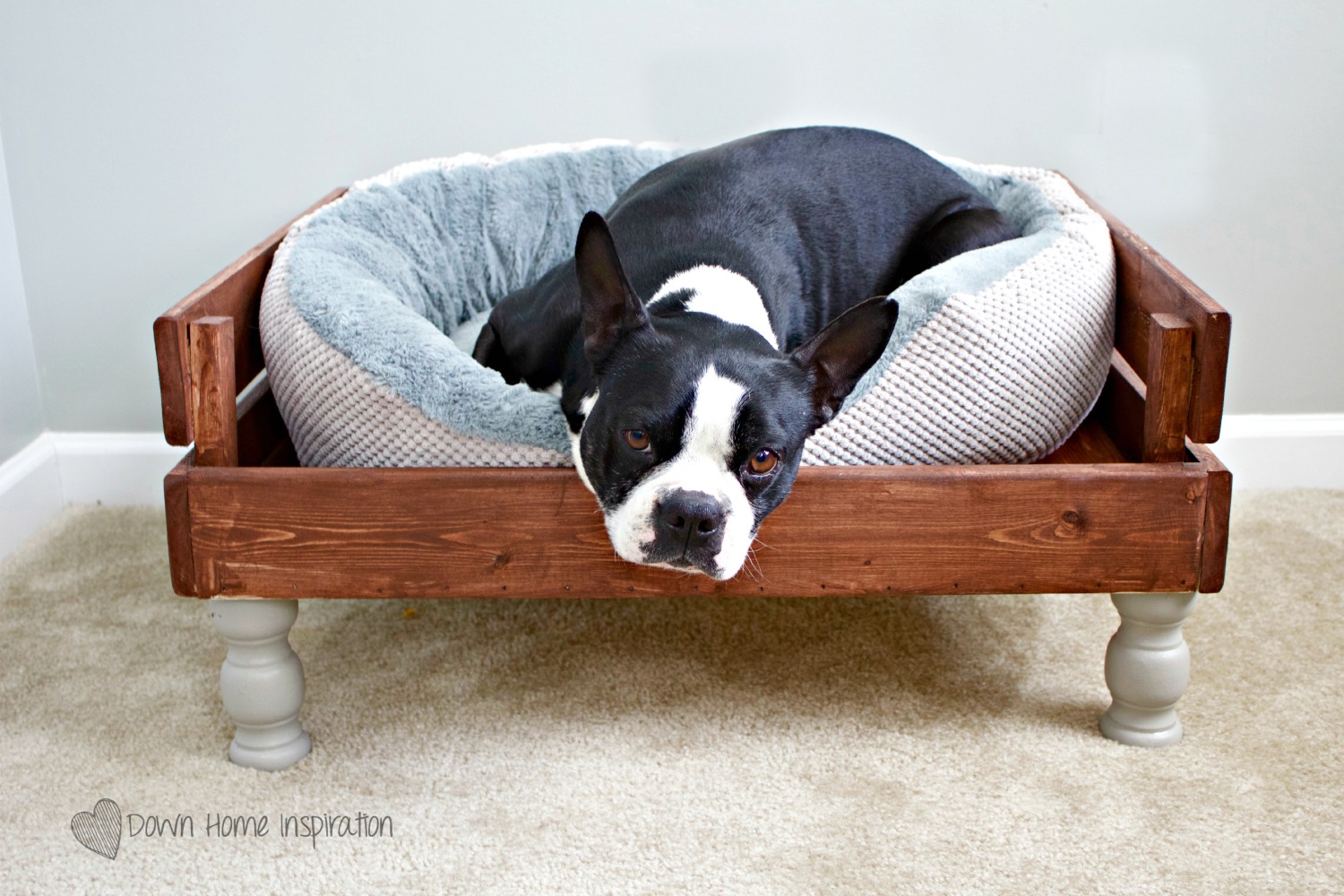 DIY Crate Dog Bed for Under $10 - Down Home Inspiration