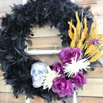 DIY Dollar Store Halloween Wreath