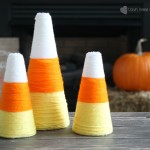 Yarn Candy Corn Cones