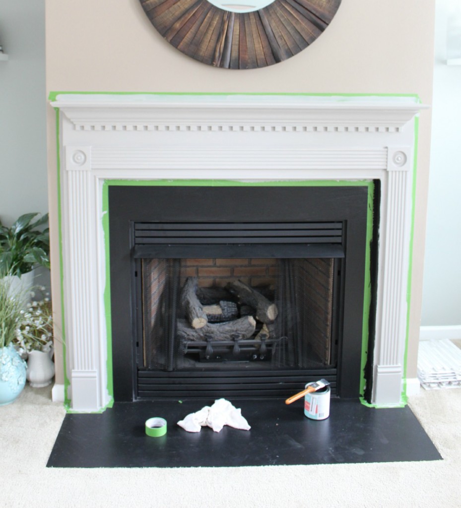 Chalk Paint Mantel - Down Home Inspiration