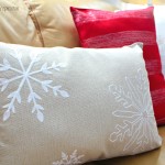 $5 No Sew DIY Holiday Pillows