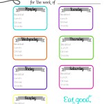 Free Printable Meal Tracker