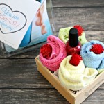 Sock Cupcake Gift Basket with Free Printable