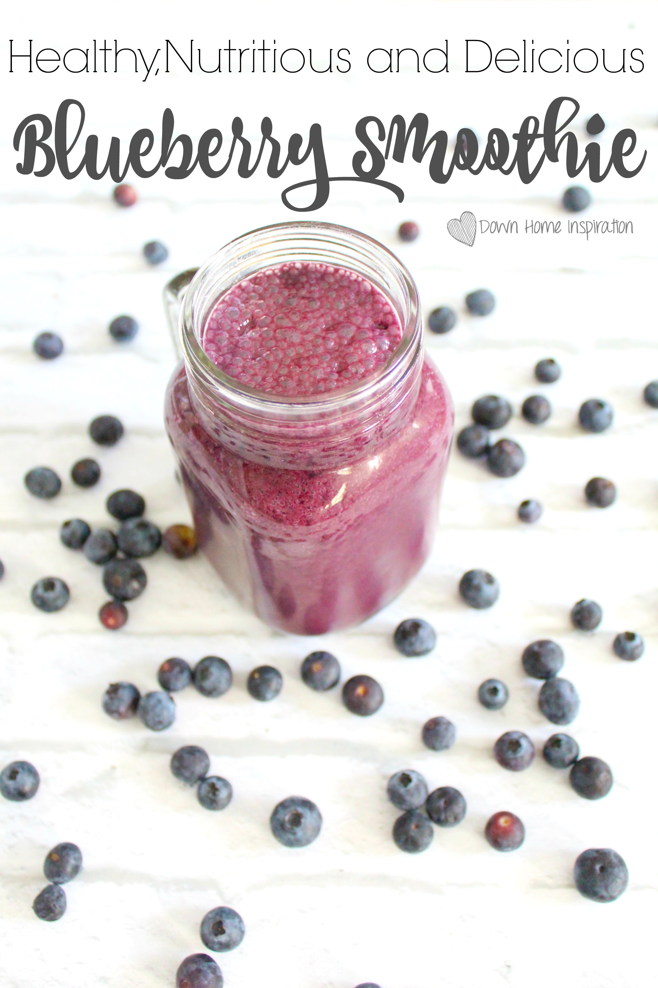 cherry blueberry smoothie with apple juice