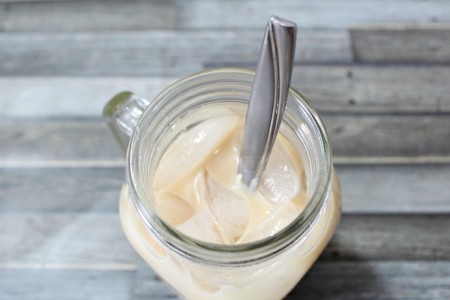 protein iced chai latte