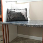 How we Made a Built in Granite Bench for FREE!