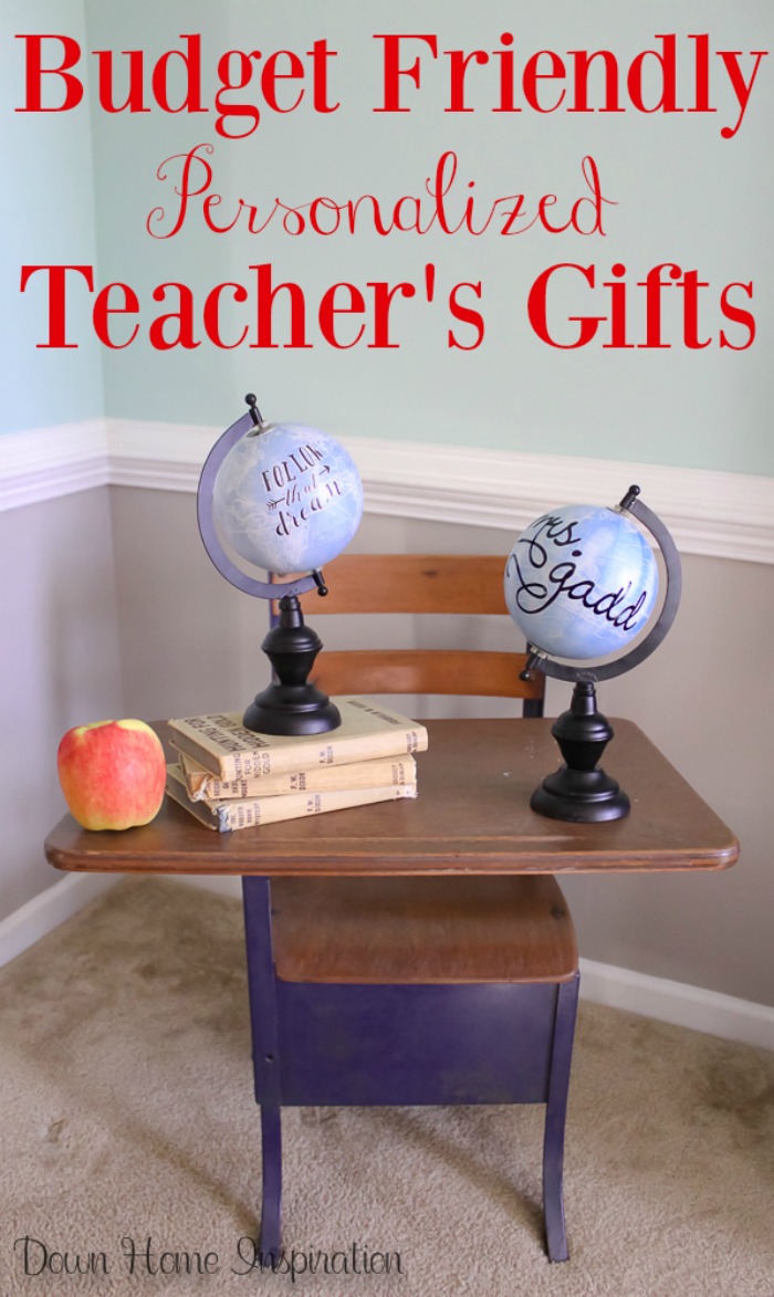 teachers gift personalized globe