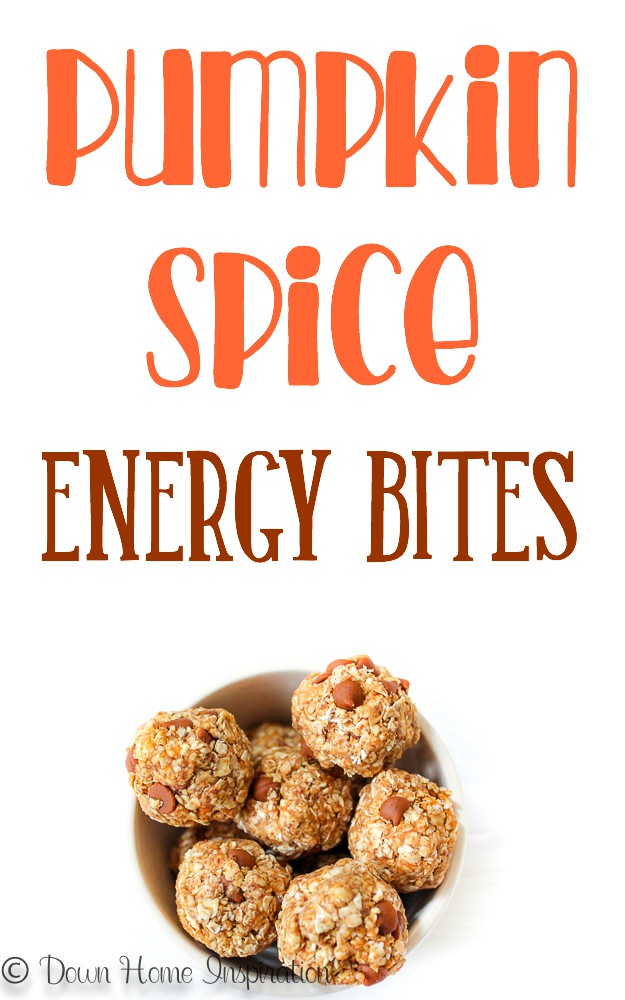 Pumpkin spice energy bites