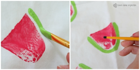 How to Easily Make Leaf Stamp Tea Towels for Fall - My Family Thyme